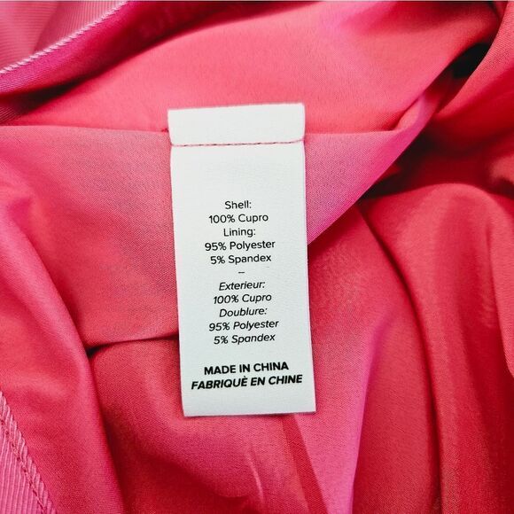 NWT Cinq a Sept Rowan Tiered Satin Ruffle Silky Midi Skirt in Primrose Pink 2 - Picture 10 of 10